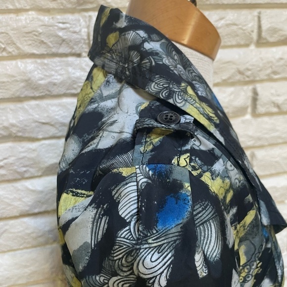 DESIGUAL funky print light belted trench coat jacket wind rain 36 XS/S - Picture 8 of 8